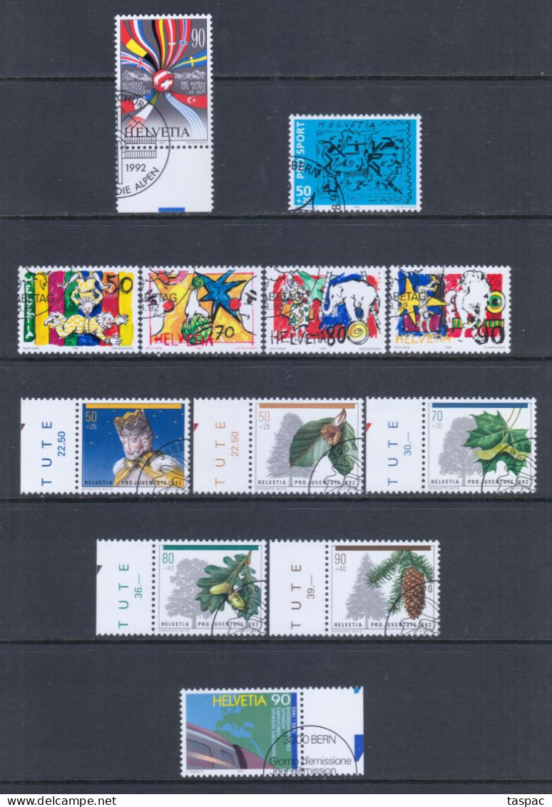 Switzerland 1992 Complete Year Set - Used (CTO) - 28 Stamps (please See Description) - Gebraucht