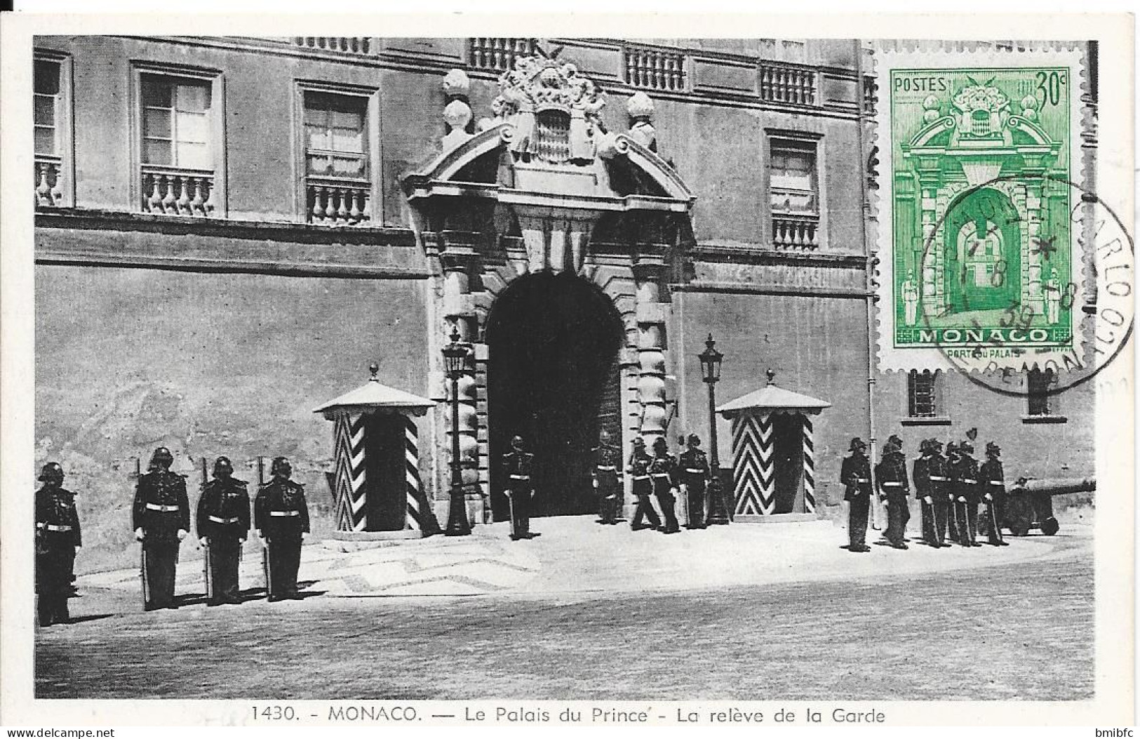 MONACO Sur Carte Postale 8-8-39 - Storia Postale