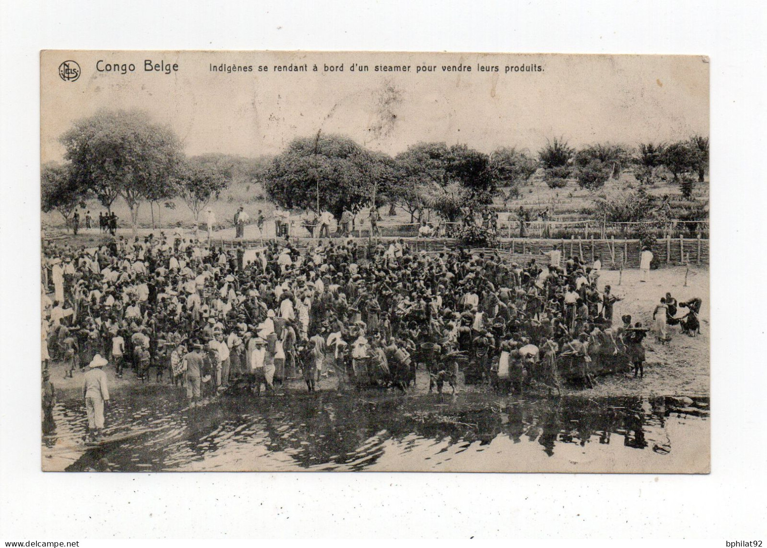 !!! CONGO BELGE, CPA DE 1912 POUR BRUXELLES TAXEE A L'ARRIVEE, CACHET DE LUKAFU - Cartas & Documentos