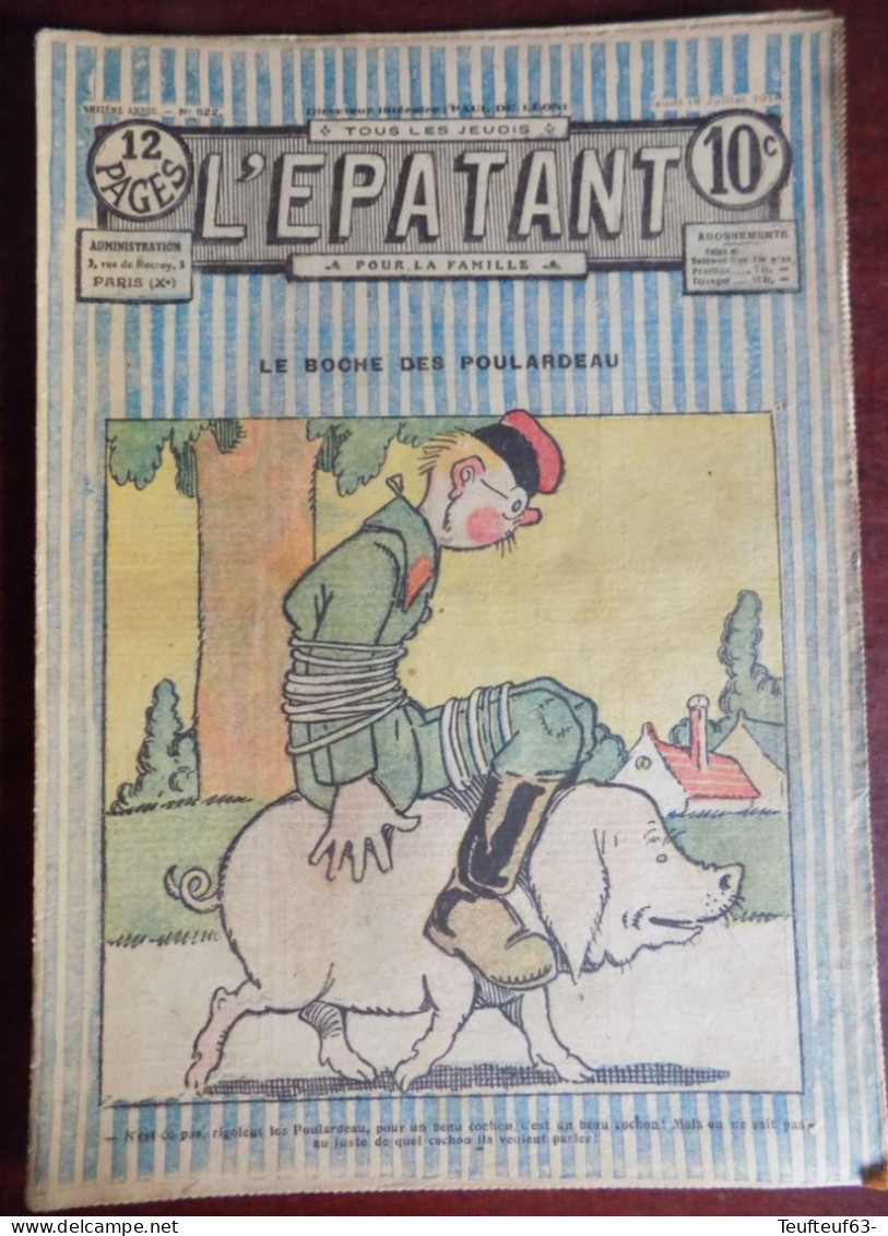 L'Epatant N° 522 - Pieds Nickelés - Le Boche Des Poulardeau - Autre Magazines