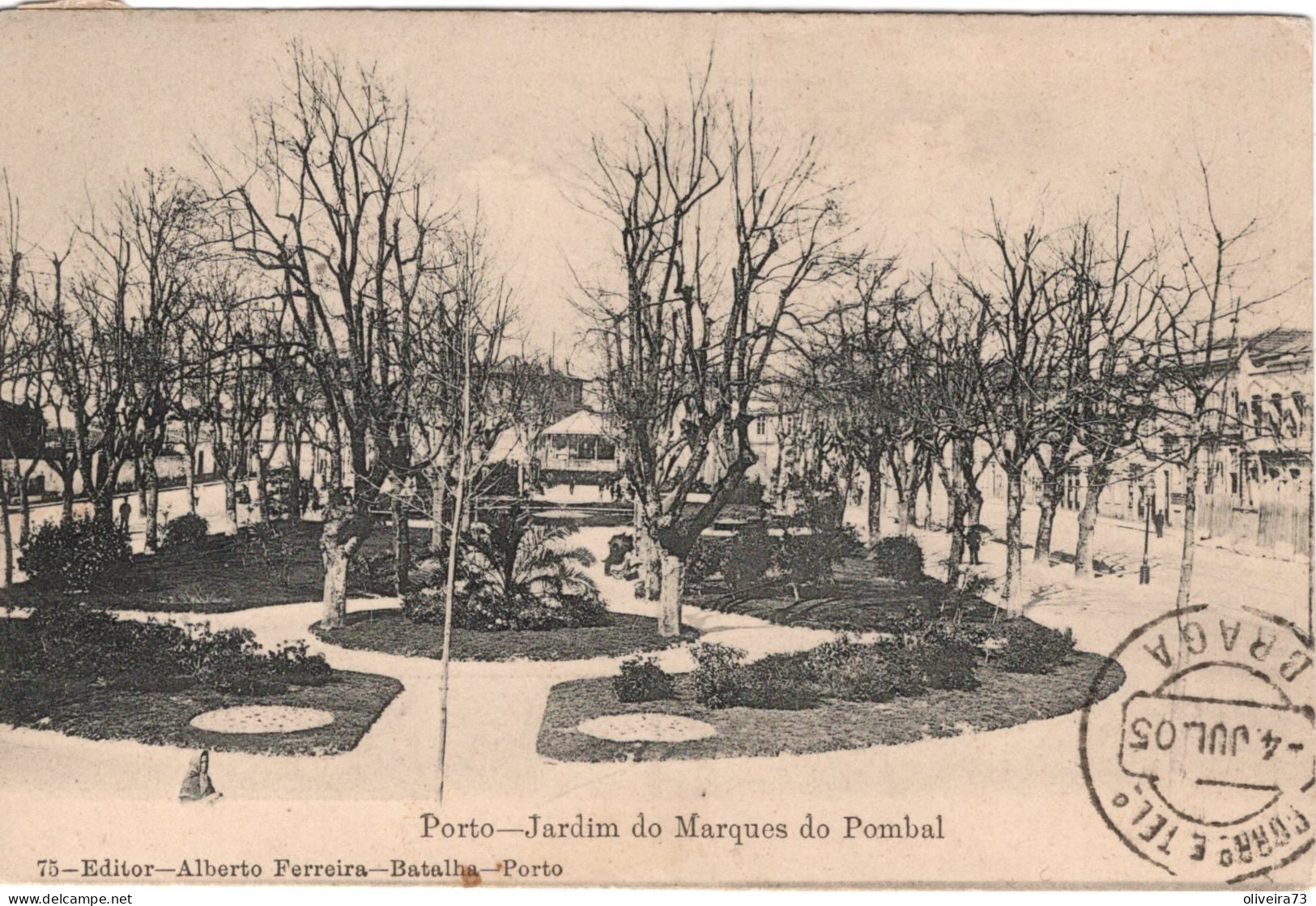 PORTO - Jardim Do Marques Do Pombal (Ed. Alberto Ferreira - Nº 75) PORTUGAL - Porto