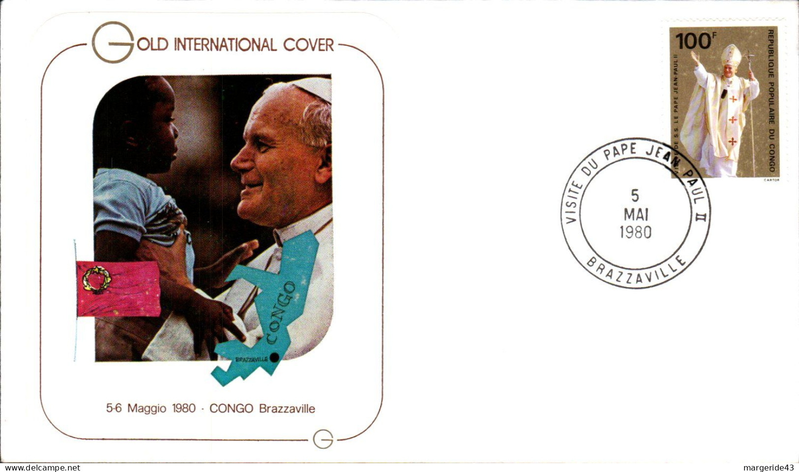 PAPE JEAN PAUL II LOT DE 22 LETTRES DE VOYAGES DU PONTIFE