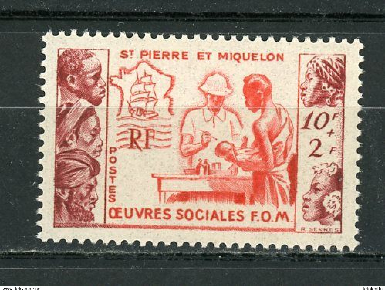 St PIERRE ET MIQUELON - OEUVRES SOCIALES - N° Yvert 344** - Ungebraucht