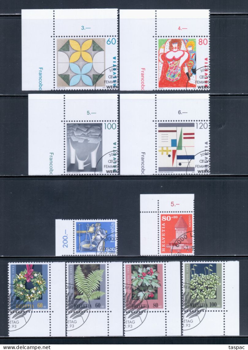 Switzerland 1993 Complete Year Set - Used (CTO) - 27 Stamps (please See Description) - Oblitérés