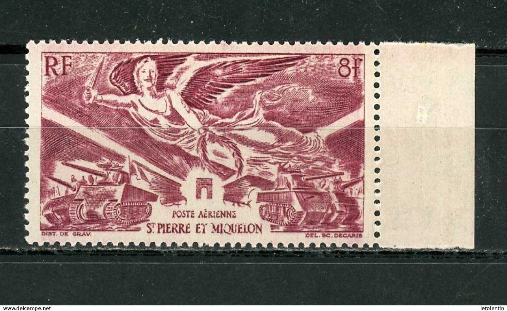 St PIERRE ET MIQUELON - POSTE AÉRIENNE - N° Yvert 11** - Unused Stamps