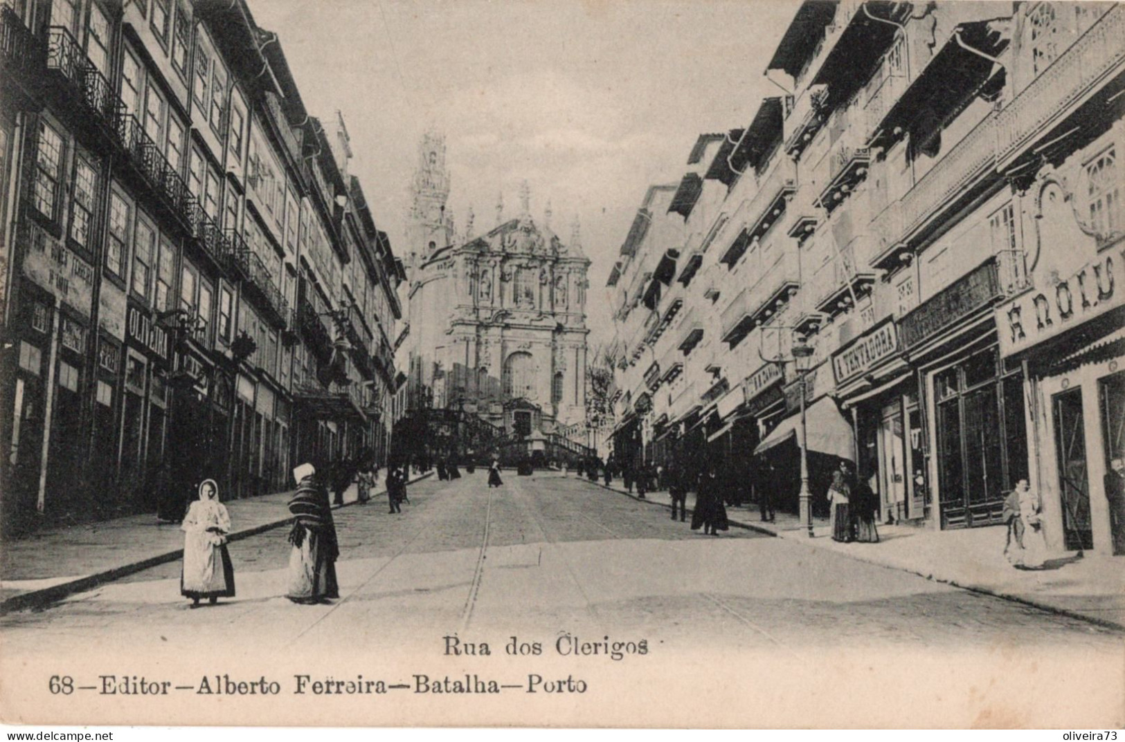 PORTO - Rua Dos Clerigos (Ed. Alberto Ferreira - Nº 68) PORTUGAL - Porto