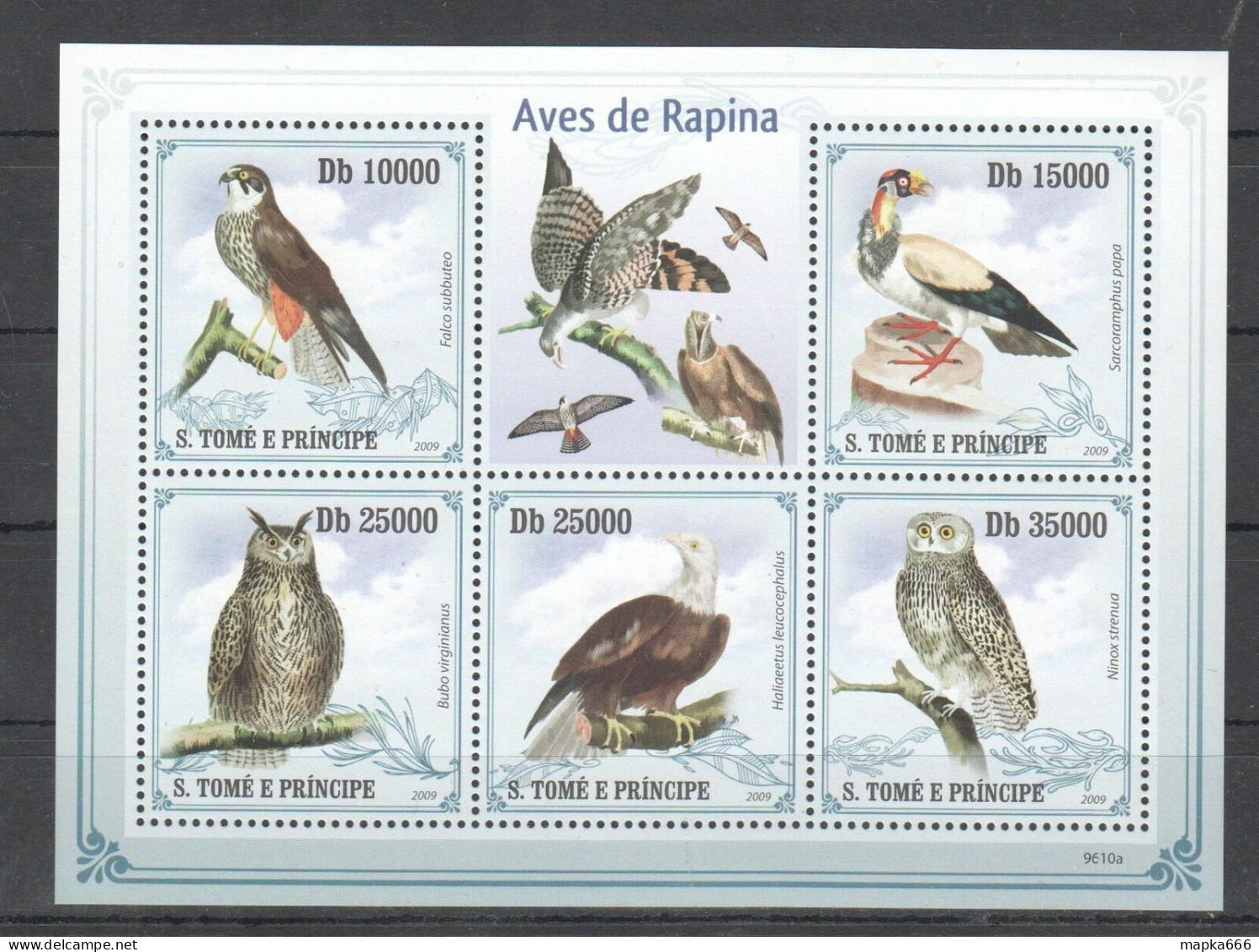 O0208 2009 Sao Tome & Principe Birds Of Prey Fauna Kb Mnh - Autres & Non Classés