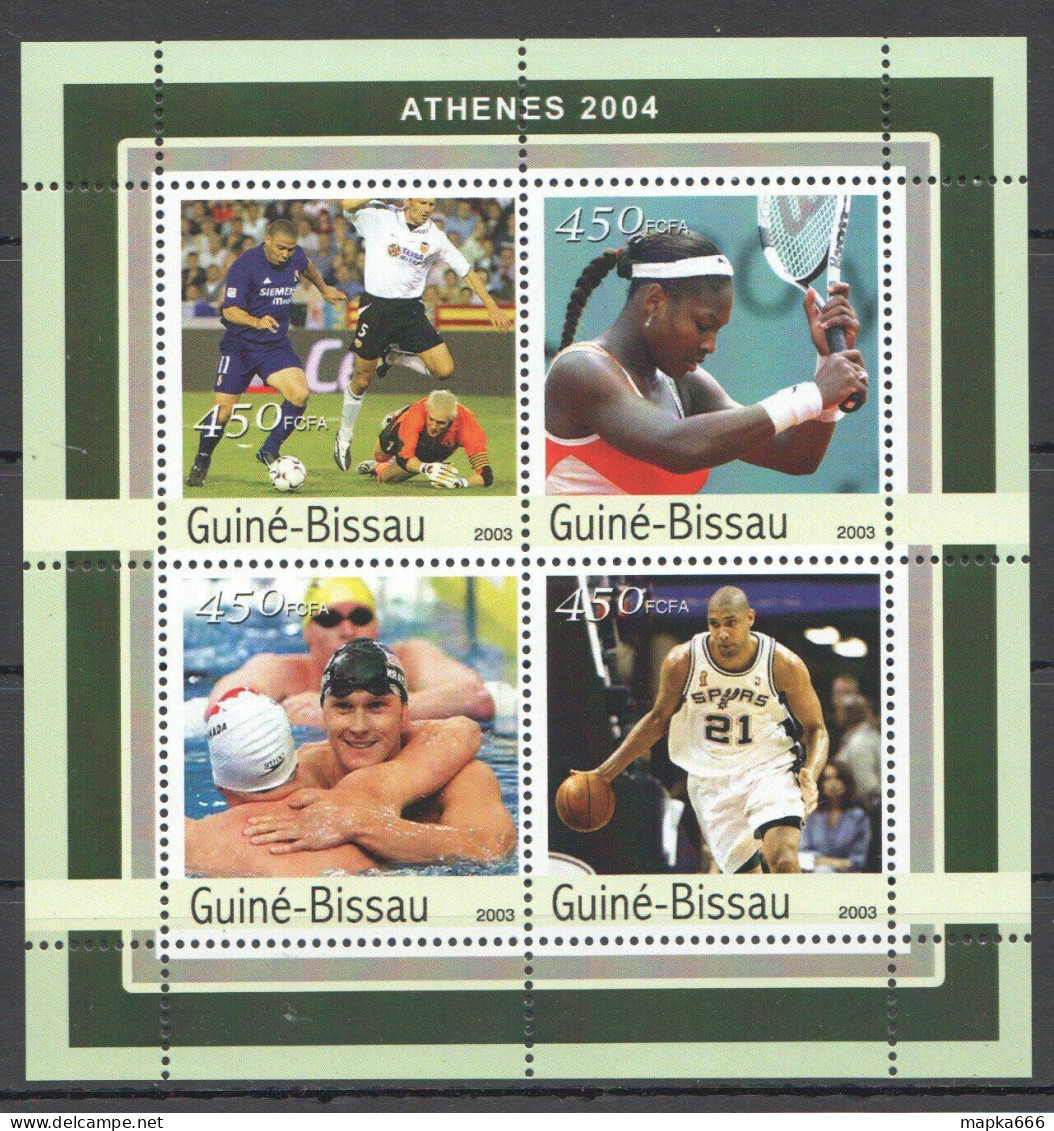 O0176 2003 Guinea-Bissau Olympic Games Athenes 2004 Football Ronaldo 1Kb Mnh - Autres & Non Classés