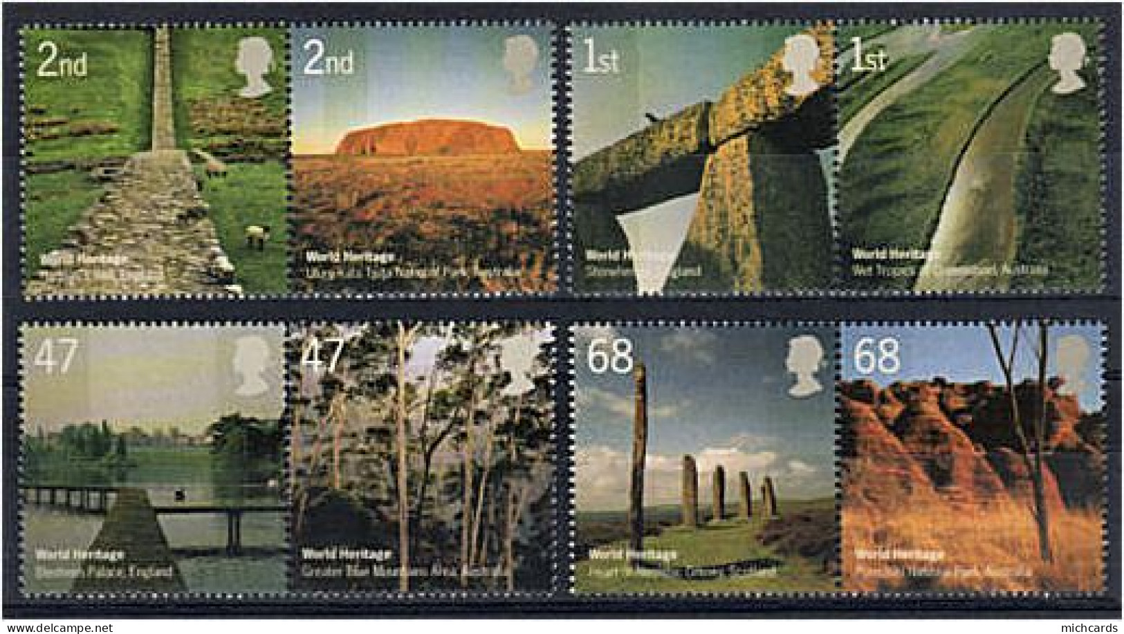 191 GRANDE BRETAGNE 2005 - Yvert 2646/53 - Sites Grande Bretagne Et Australie - Neuf ** (MNH) Sans Charniere - Neufs