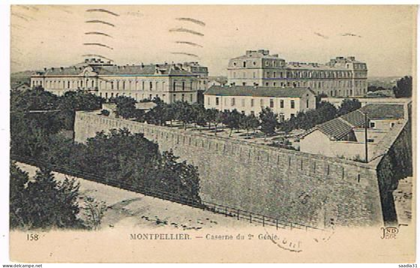 34  MONTPELLIER   CASERNE DU    2° GENIE  1921 - Montpellier