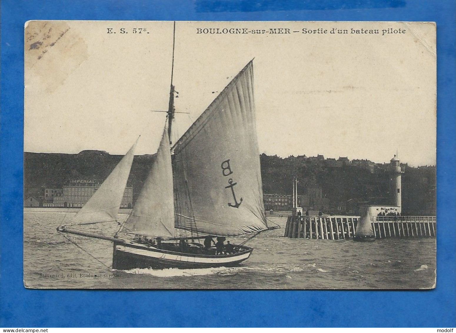 CPA - 62 - Boulogne-sur-Mer - Sortie D'un Bateau Pilote - Circulée En 191? - Boulogne Sur Mer