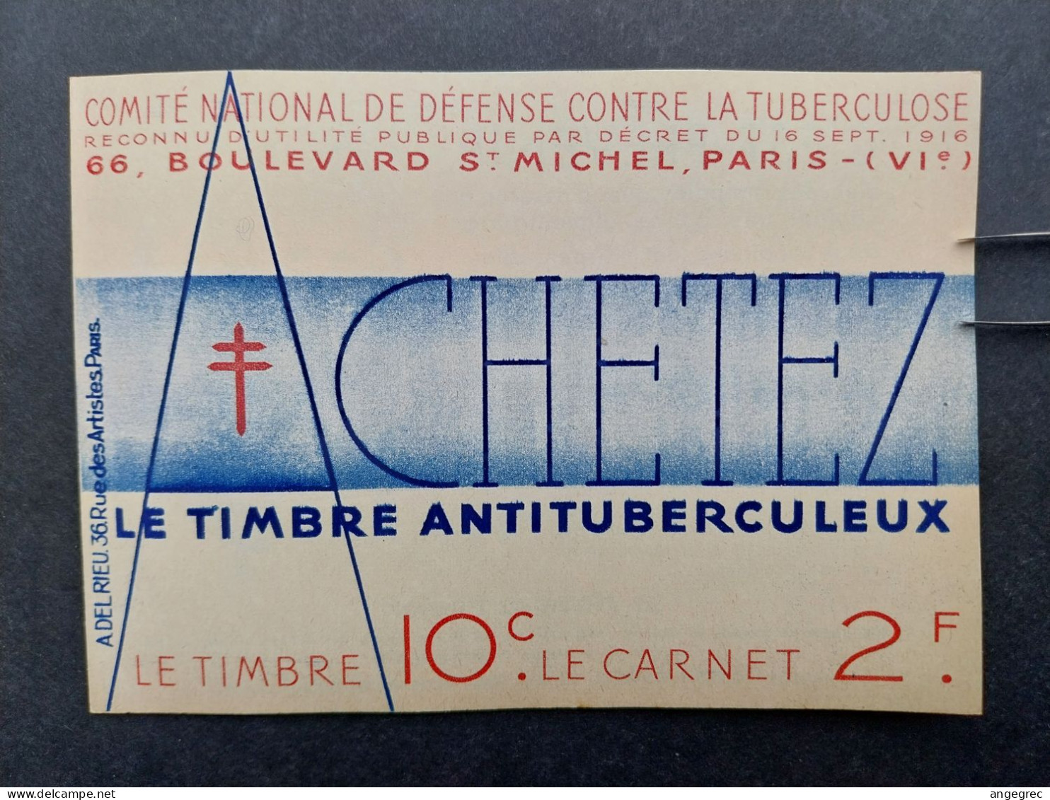 Carnet De 20 Vignette  Anti-tuberculeux C/tuberculose 1935 Neuf **  TBE - 1970-1979