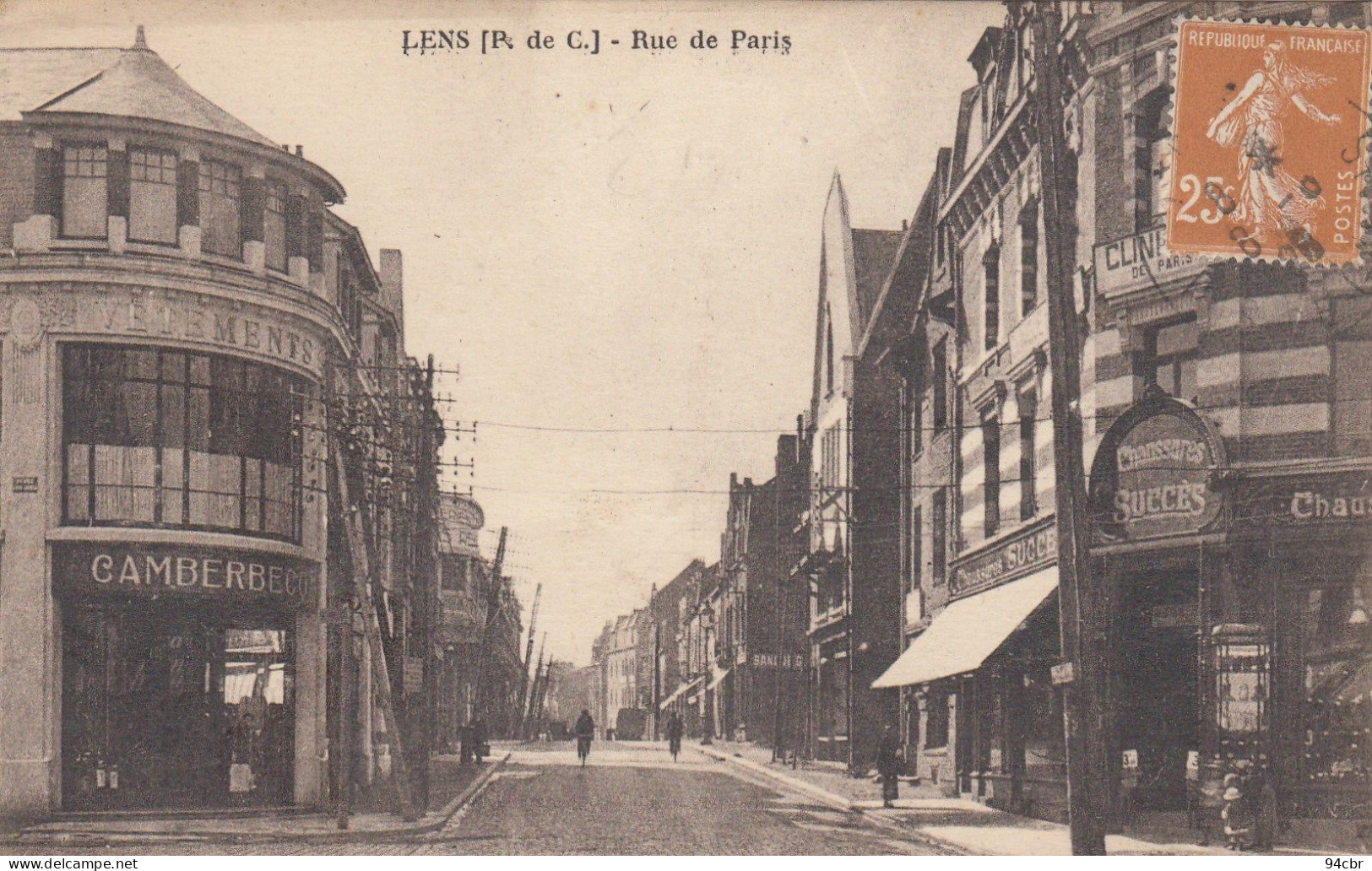 CPA (62) LENS  La Rue De Paris - Lens