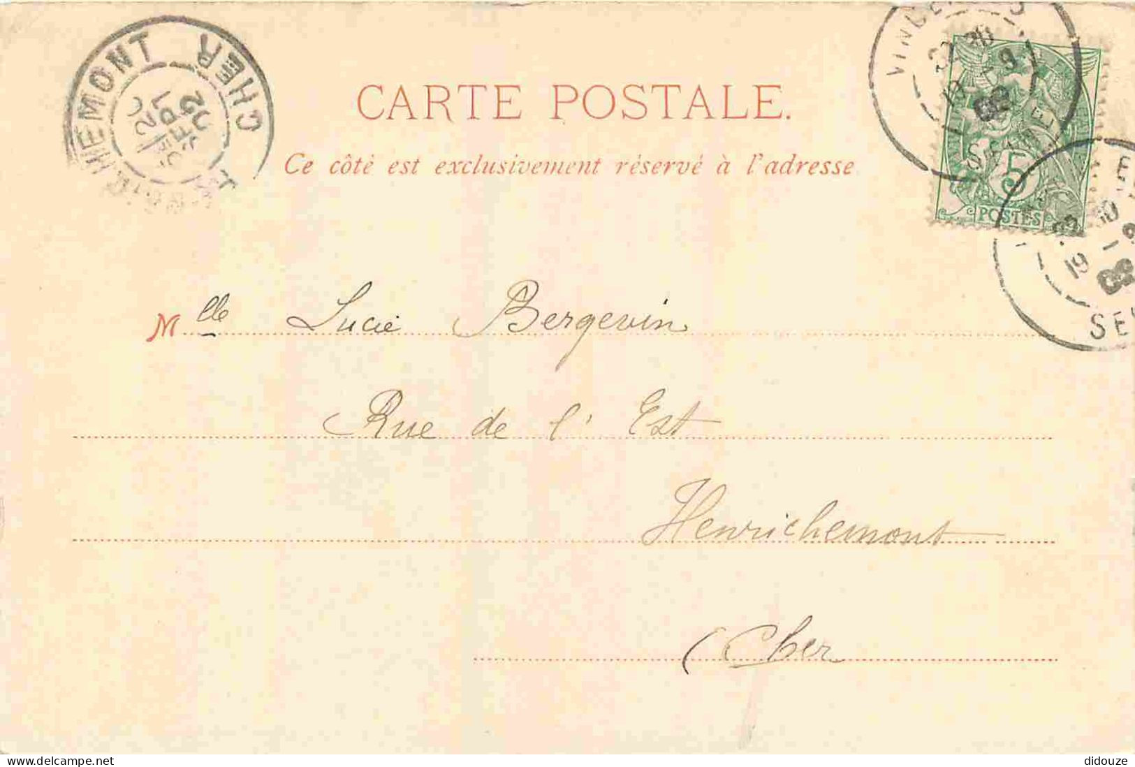 94 - Vincennes - Hotel De Ville - Précurseur - CPA - Oblitération Ronde De 1902 - Voir Scans Recto-Verso - Vincennes