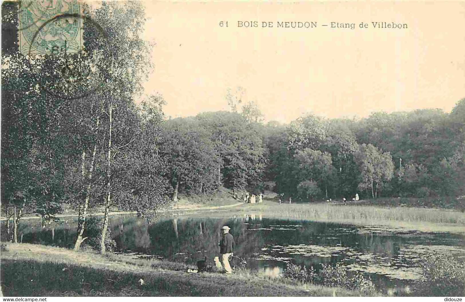 92 - Meudon - Bois De Meudon - Etang De Villebon - Animée - CPA - Oblitération Ronde De 1906 - Voir Scans Recto-Verso - Meudon