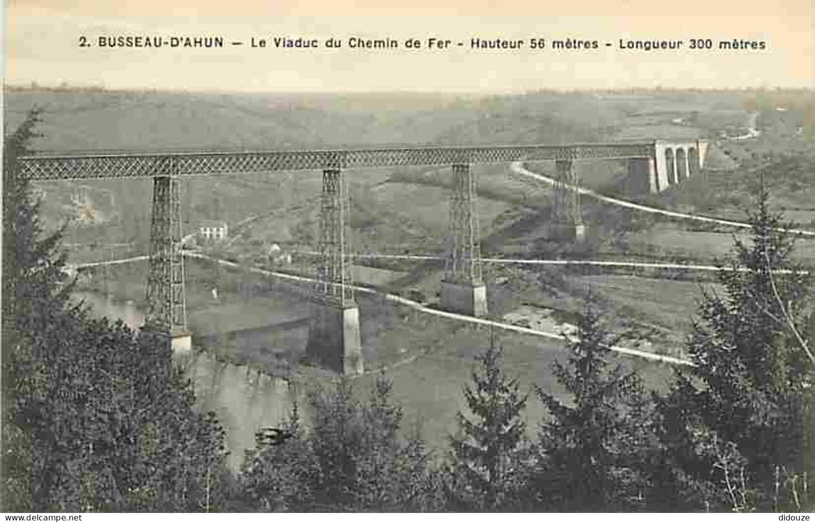 23 - Busseau D'Ahun - Le Viaduc Du Chemin De Fer - CPA - Voir Scans Recto-Verso - Other & Unclassified