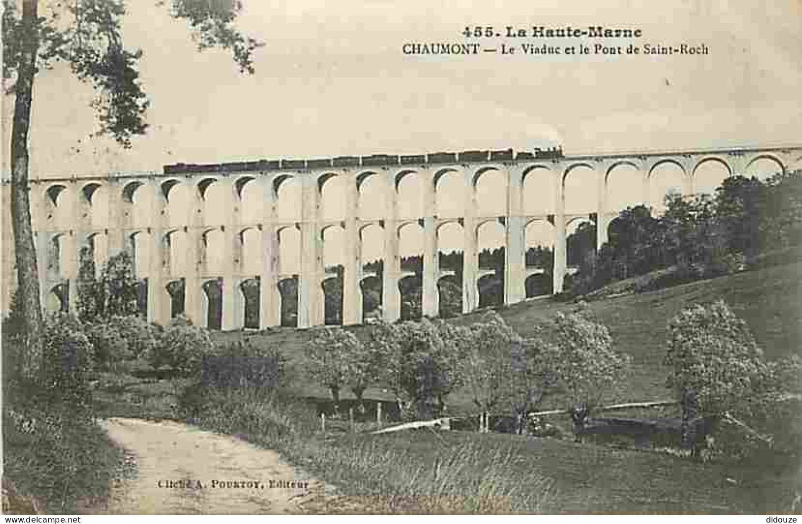 52 - Chaumont - Le Viaduc Et Le Pont De Saint Roch - Animée - Train - CPA - Voir Scans Recto-Verso - Chaumont