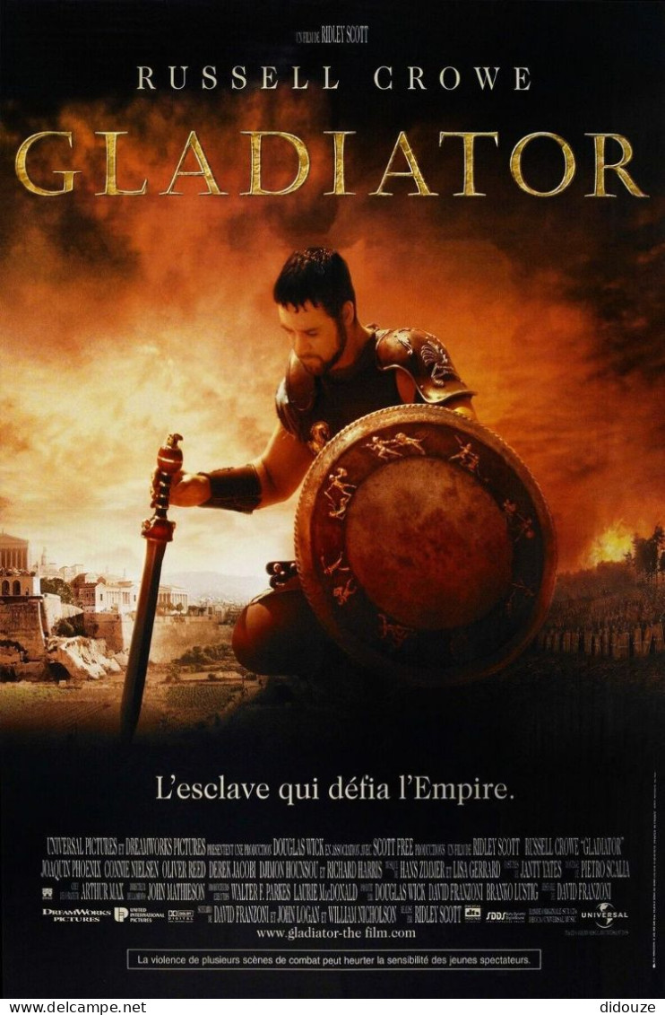 Cinema - Gladiator - Russel Crowe - Affiche De Film - CPM - Carte Neuve - Voir Scans Recto-Verso - Affiches Sur Carte