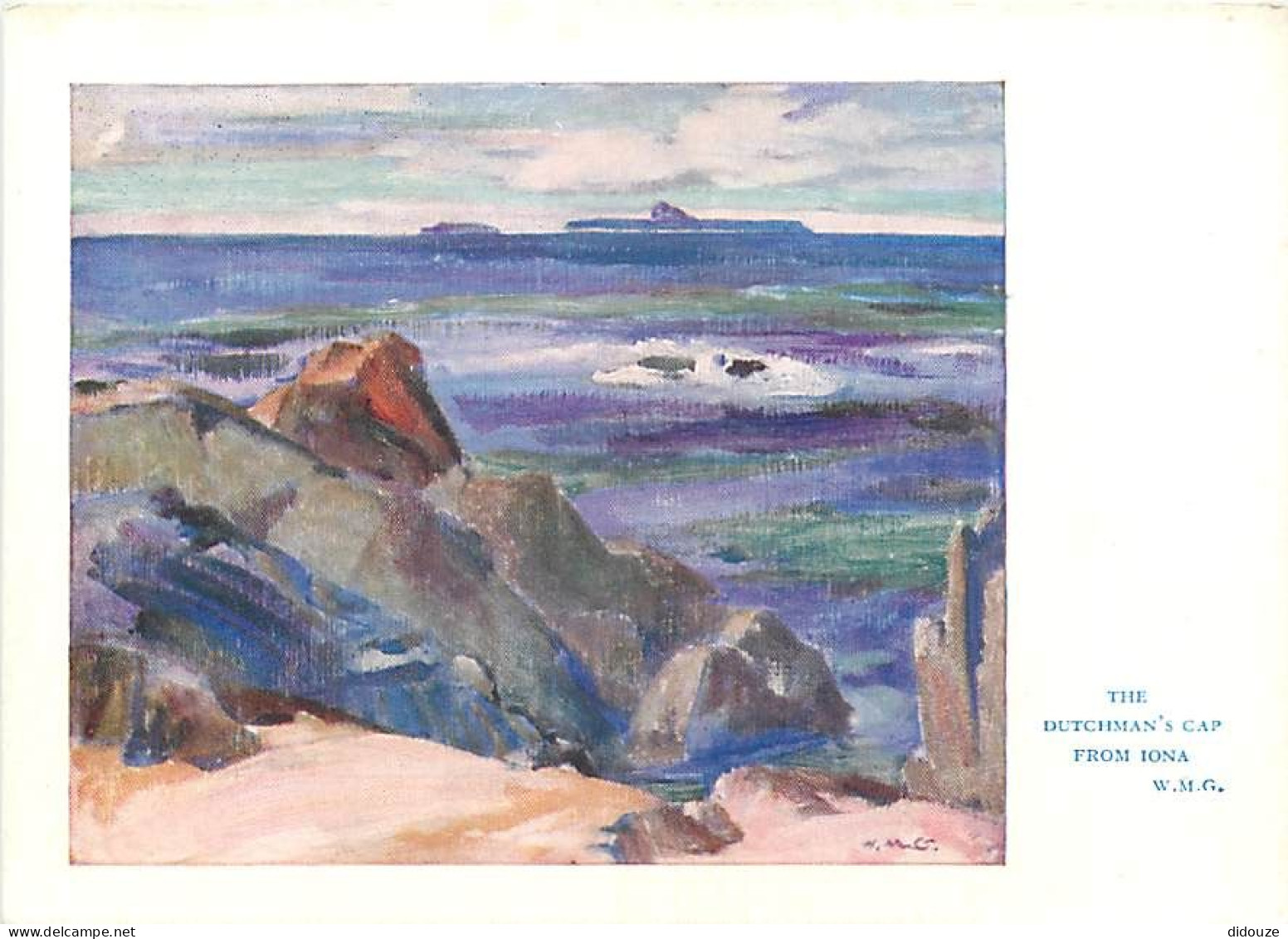 Art - Peinture - W M Glass - The Dutchman's Cap From Iona - Royaume-Uni - CPM - Carte Neuve- UK - Voir Scans Recto-Verso - Malerei & Gemälde