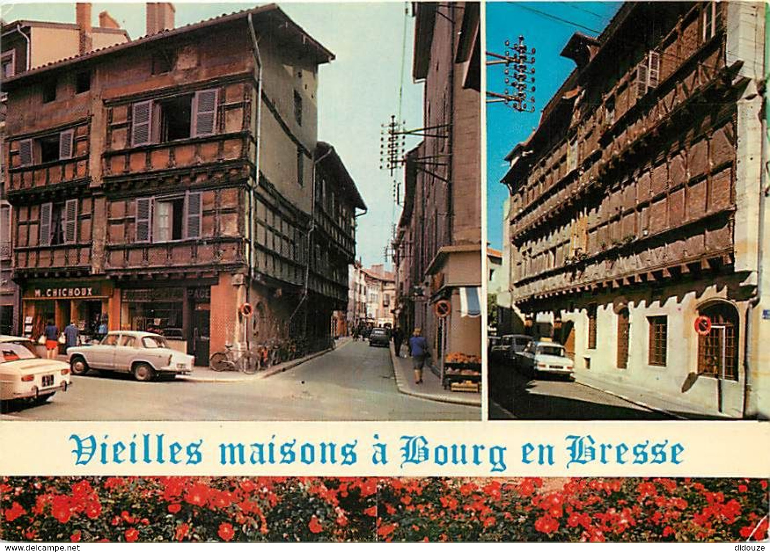 Automobiles - Bourg En Bresse - Vieilles Maisons - Multivues - CPM - Voir Scans Recto-Verso - Voitures De Tourisme