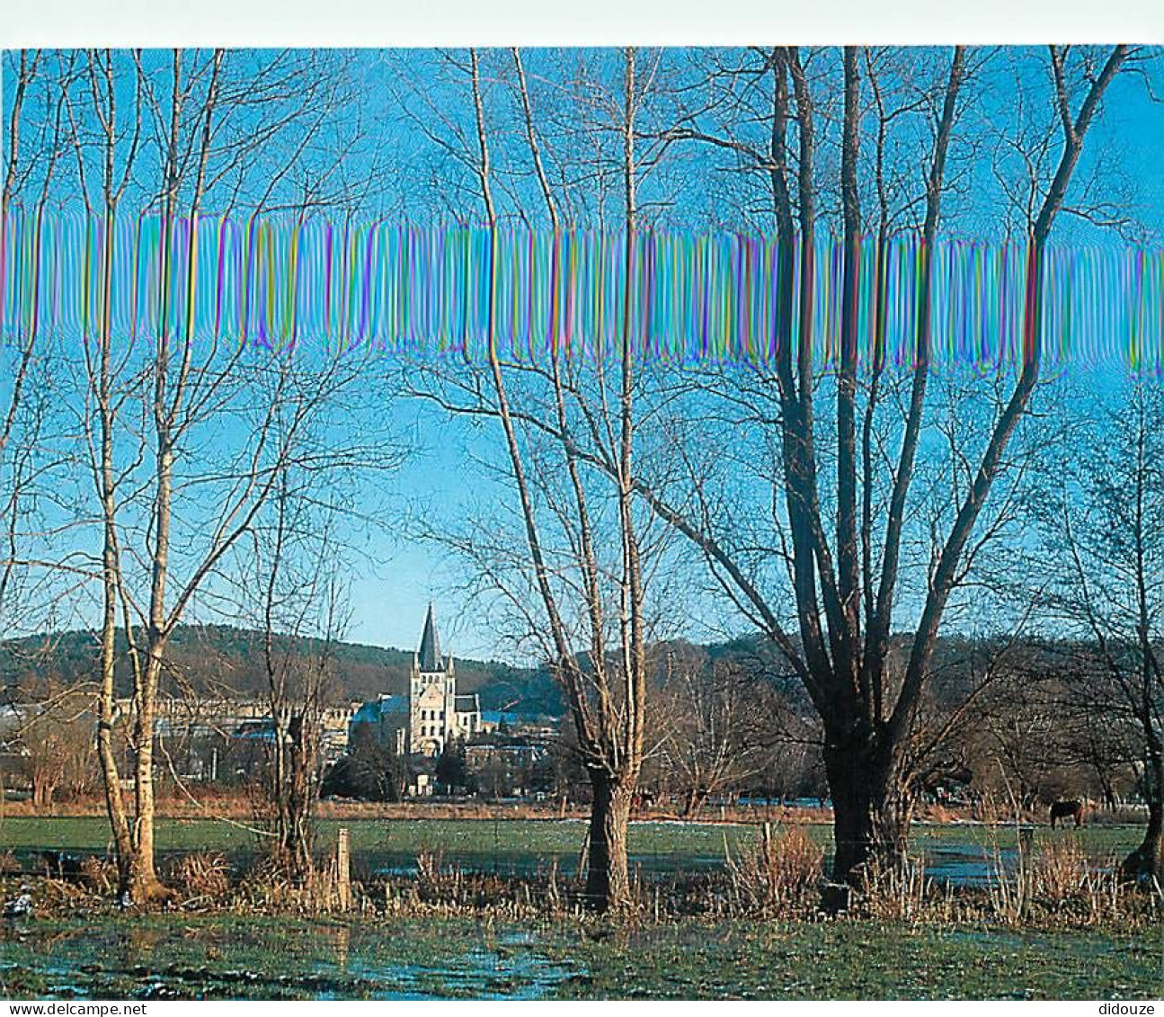 76 - Saint Martin De Boscherville - Abbaye Saint-Georges - Vue Sur L'abbaye Depuis Le Marais - Carte Neuve - CPM - Voir  - Saint-Martin-de-Boscherville