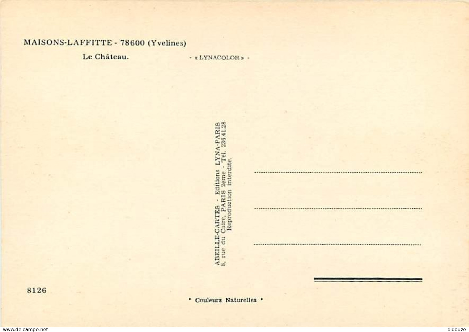 78 - Maisons-Laffitte - Le Château - Fleurs - CPM - Carte Neuve - Voir Scans Recto-Verso - Maisons-Laffitte