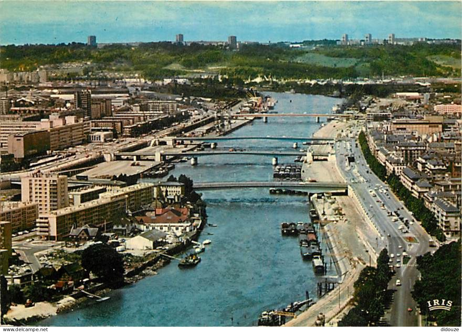 76 - Rouen - Vue Sur La Seine Et Ses 4 Ponts - Vue Aérienne - CPM - Voir Scans Recto-Verso - Rouen