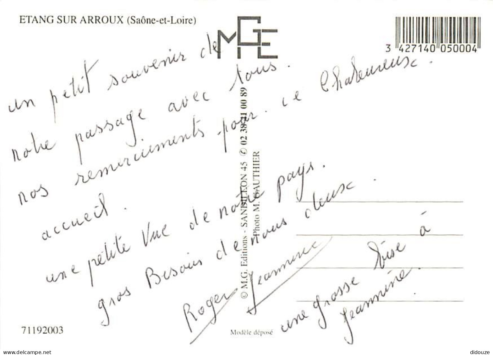 71 - Etang Sur Arroux - Vue Générale - CPM - Voir Scans Recto-Verso - Other & Unclassified