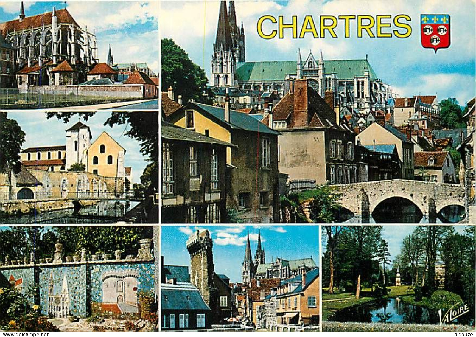28 - Chartres - Multivues - Blasons - CPM - Voir Scans Recto-Verso - Chartres