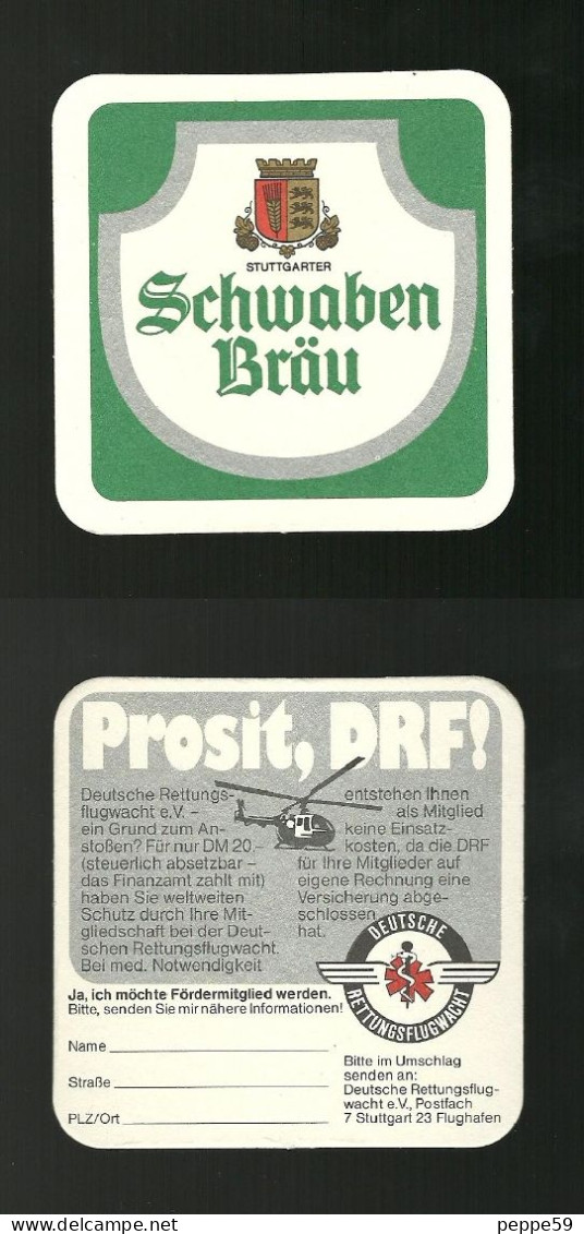 Sotto-boccale O Sottobicchiere - Schwaben Brau  - Birra - Beer Mats - Sousbocks - Bierdeckel - Coaster - Posavasos - Dec - Bierdeckel