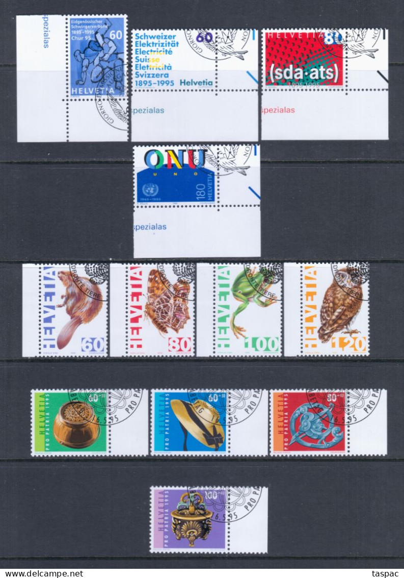 Switzerland 1995 Complete Year Set - Used (CTO) - 30 Stamps + 1 S/s (please See Description) - Gebruikt