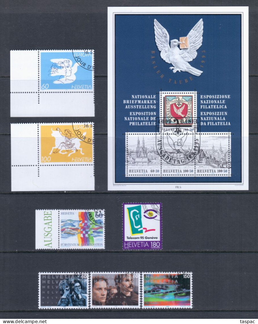 Switzerland 1995 Complete Year Set - Used (CTO) - 30 Stamps + 1 S/s (please See Description) - Used Stamps