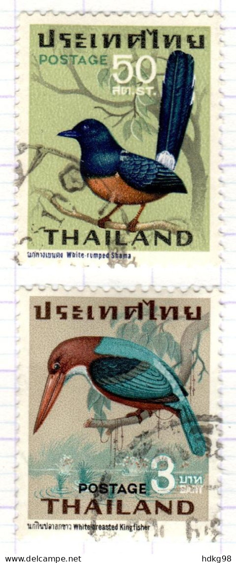 T+ Thailand 1967 Mi 487 491 Vögel - Thailand