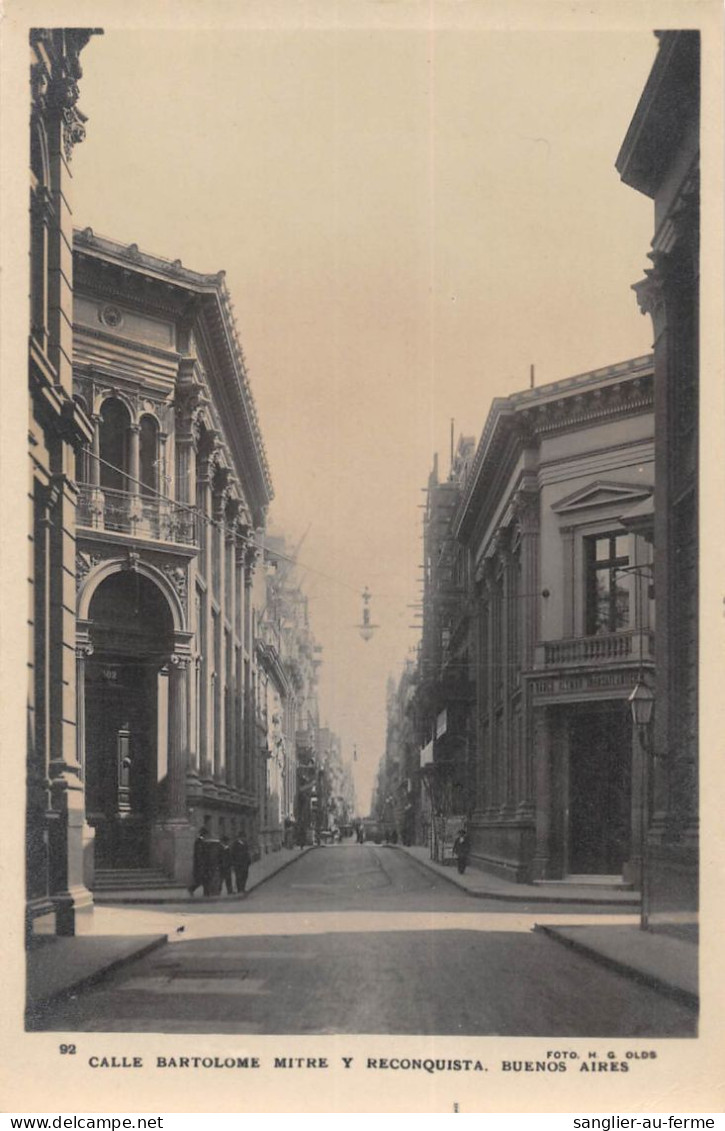 CPA ARGENTINE / BUENOS AIRES / CARTE PHOTO / CALLE BARTOLOME MITRE Y RECONQUISTA - Argentinië