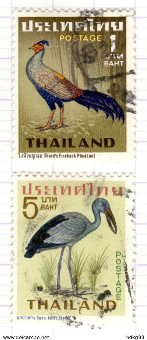 T+ Thailand 1967 Mi 488 492 Vögel - Thailand