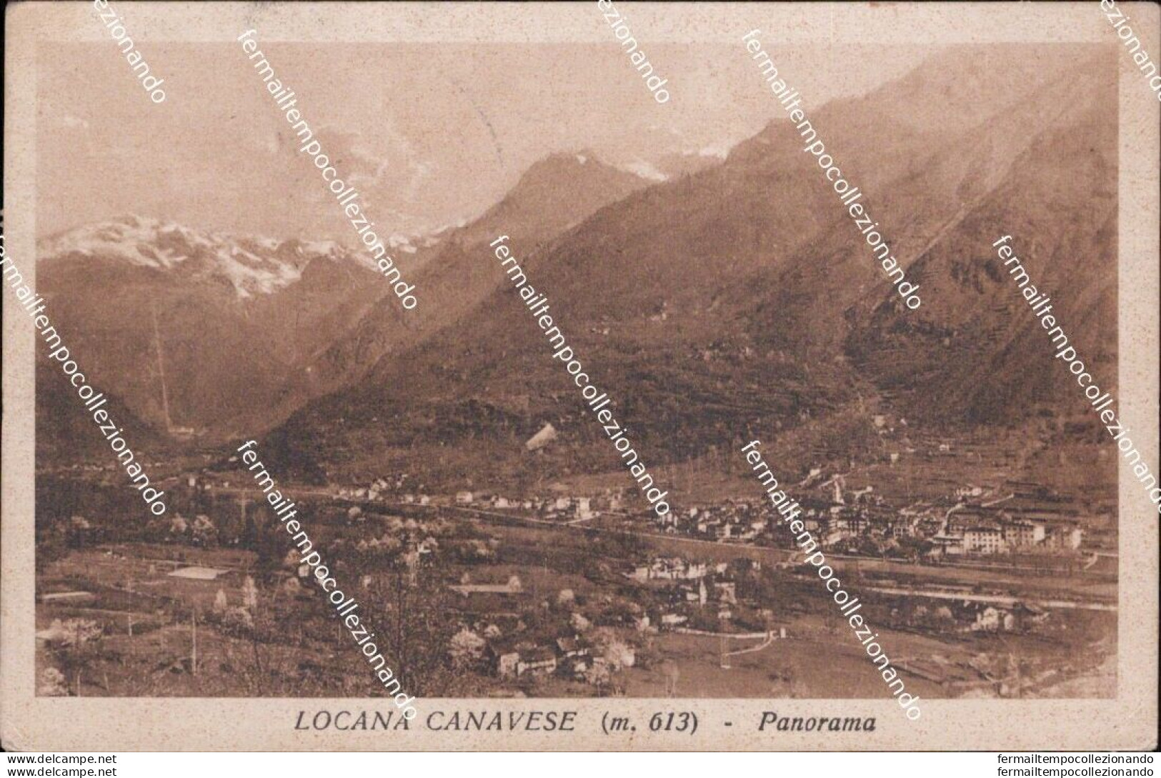 Cm501 Cartolina Locana Canavese Panorama Provincia Di Torino - Other & Unclassified
