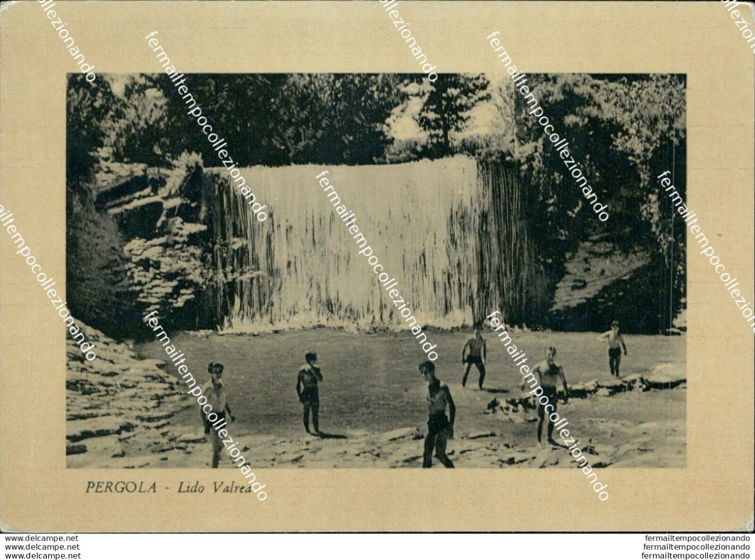 Bi291 Cartolina Bozza Fotografica Pergola Lido Valrea Provincia Di Pesaro - Pesaro