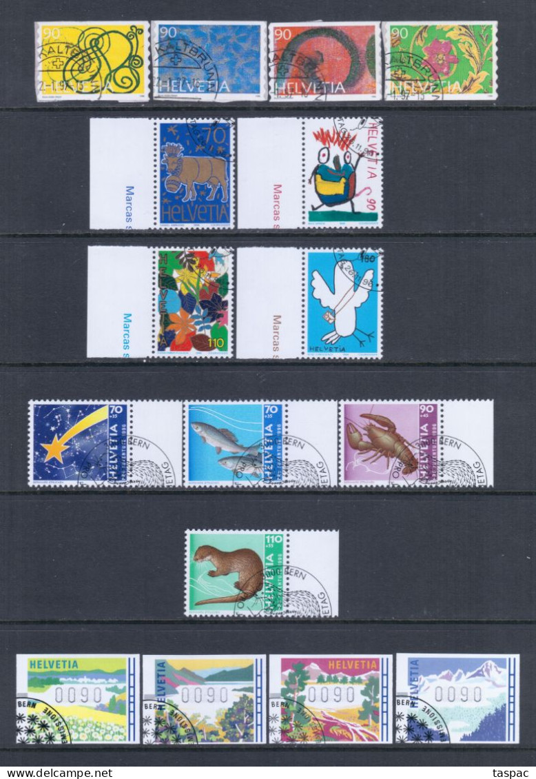 Switzerland 1996 Complete Year Set - Used (CTO) - 34 Stamps (please See Description) - Oblitérés