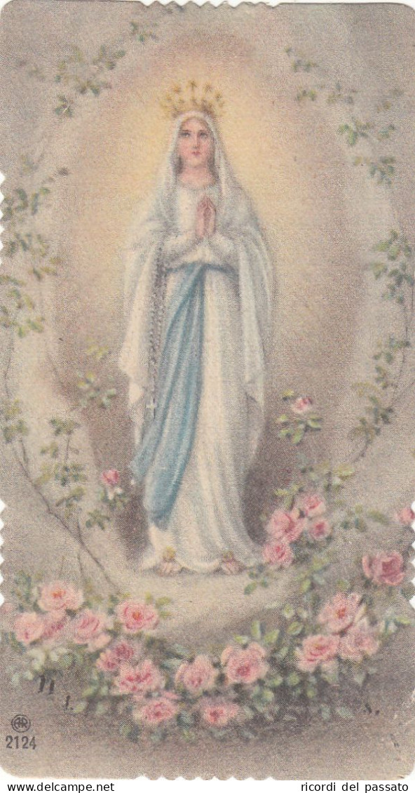 Santino Fustellato Vergine Immacolata - Devotieprenten