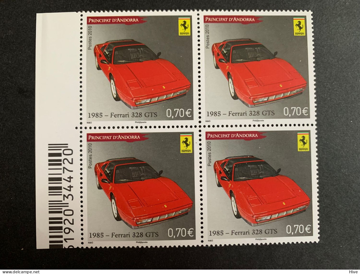 French Andorra 2010 Yv. 696, Automobiles, Cars, Ferrari - MNH - Unused Stamps