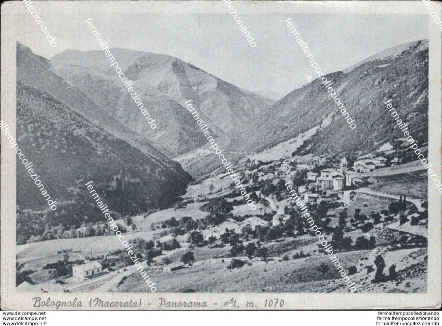 Ae604 Cartolina Bolognola Panorama Provincia Di Macerata - Macerata