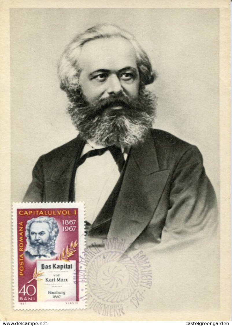 X0591 Romania, Maximum 1967, Karl Marx - Karl Marx