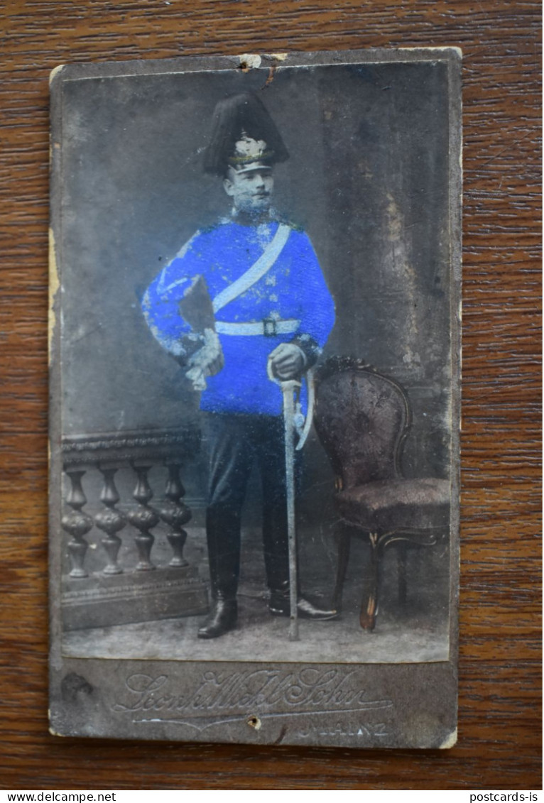 CDV Atelier Germany Mainz Sohn Soldier In Uniform - Old (before 1900)