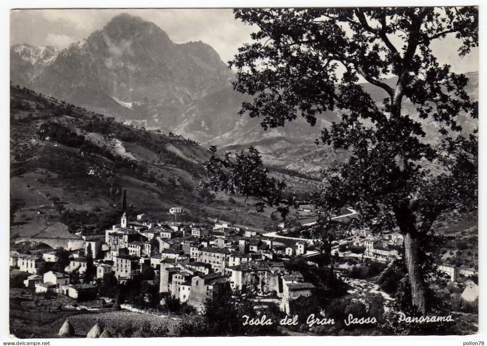 ISOLA DEL GRAN SASSO - PANORAMA - TERAMO - 1955 - Teramo