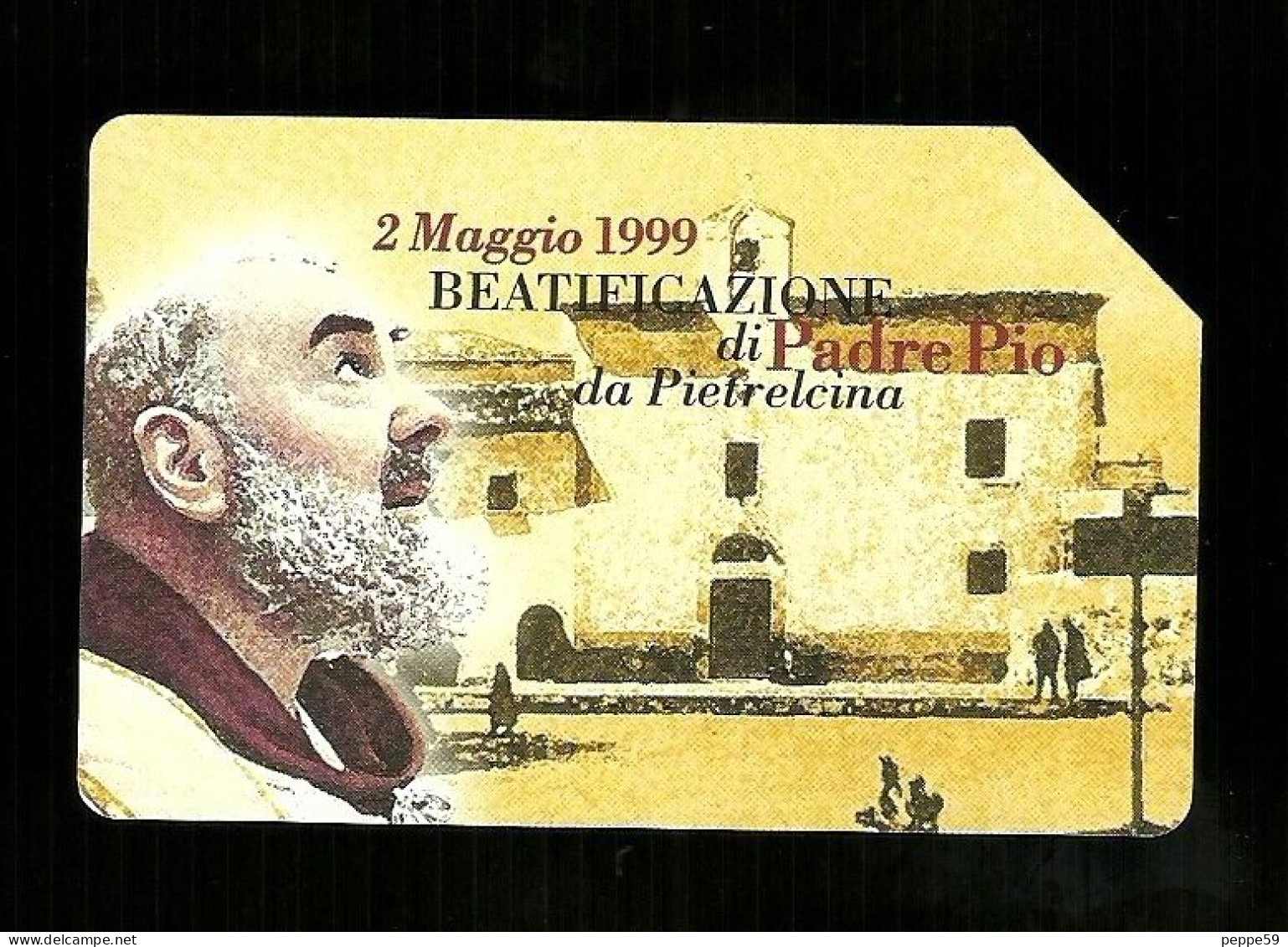 993 Golden - Beatificazione Di Padre Pio Da Lire 10.000 Telecom - Public Advertising