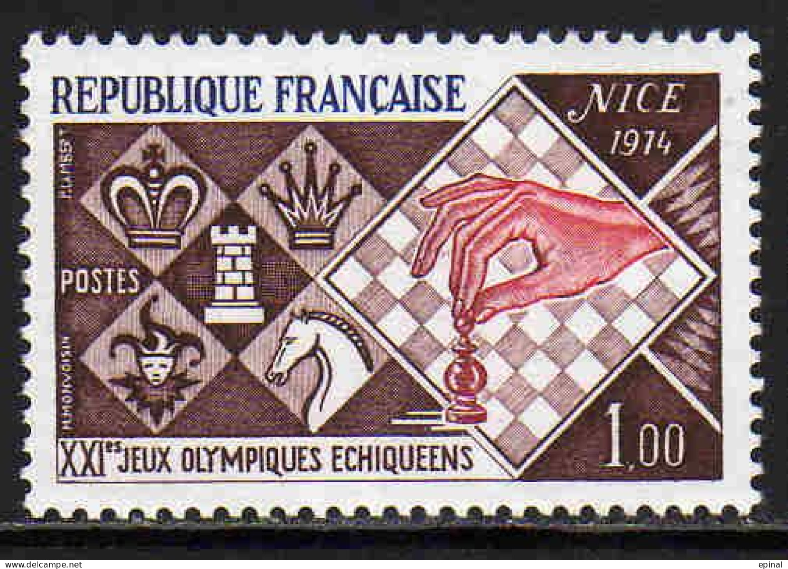 FRANCE : N° 1800 ** (Jeux Olympiques échiquéens) - PRIX FIXE - - Neufs