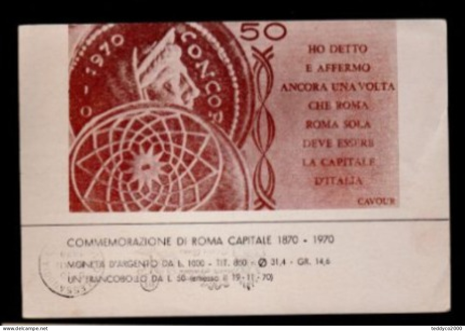 OVADA Club Filatelico Numismatico  Natale 1970 - Timbres (représentations)
