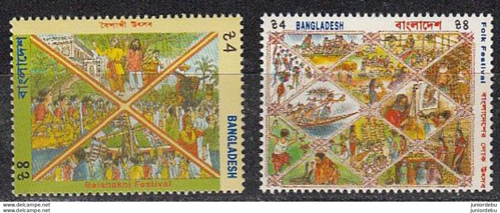 Bangladesh- 1994 - Folk Festivals .- Set - MNH ( OL 07/05/2022) - Bangladesh