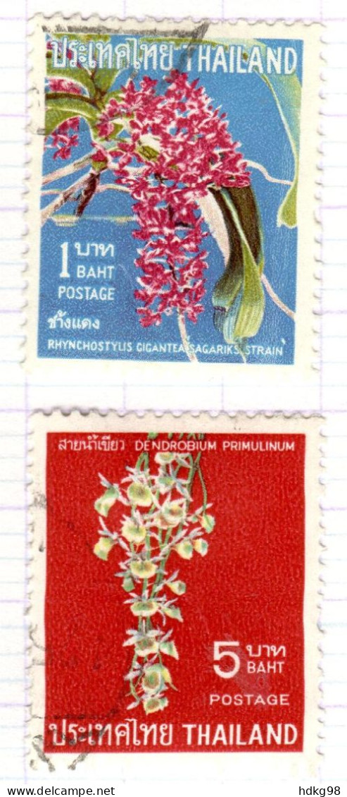 T+ Thailand 1967 Mi 496 500 Orchideen - Thailand