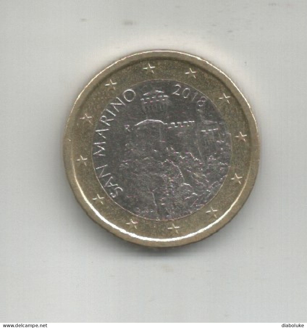 (SAN MARINO) 2018, 1 EURO - Circulated Coin - San Marino